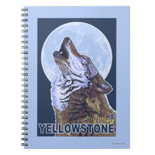 YellowstoneHowling Wolf Notizblock