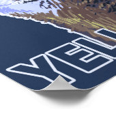 YellowstoneHowling Wolf Poster (Ecke)