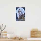 YellowstoneHowling Wolf Poster (Küche)