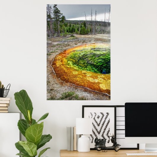 YELLOWSTONE'S MORGENS GLORY POOL POSTER (Heimbüro)
