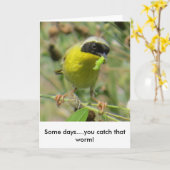 Yellowthroat-Grußkarte Karte (Gelbe Blume)