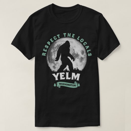 Yelm WA respektieren die Orte Vollmond T-Shirt (Design vorne)