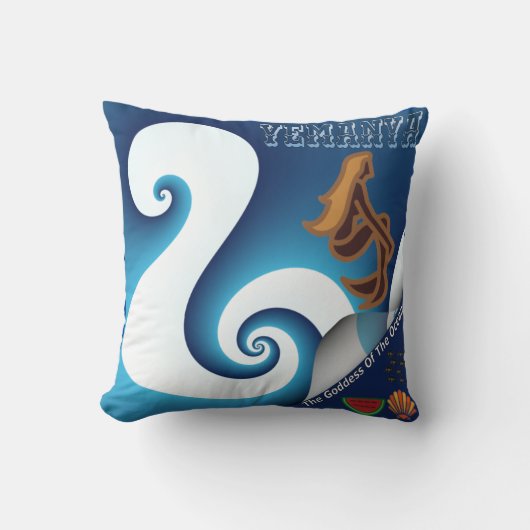 Yemanya-Göttin Kissen (Vorderseite)