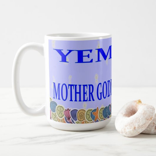 Yemanya Muttergöttin des Ozeans Kaffeetasse (Mit Donut)