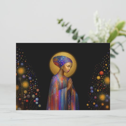 Yemaya Goddess of Liebe Protection Healing Portrai Einladung (Stehend Vorderseite)