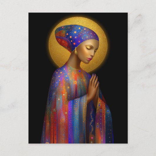 Yemaya Goddess of Liebe Protection Healing Portrai Postkarte (Vorderseite)