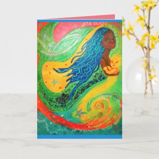 Yemaya-Karte Karte (Gelbe Blume)