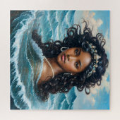 Yemaya Orisha Water Goddess Oceancore Ästhetik Puzzle (Horizontal)