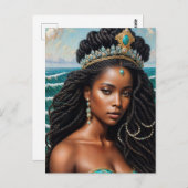 Yemaya Orisha Water Goddess Postkarte (Vorne/Hinten)