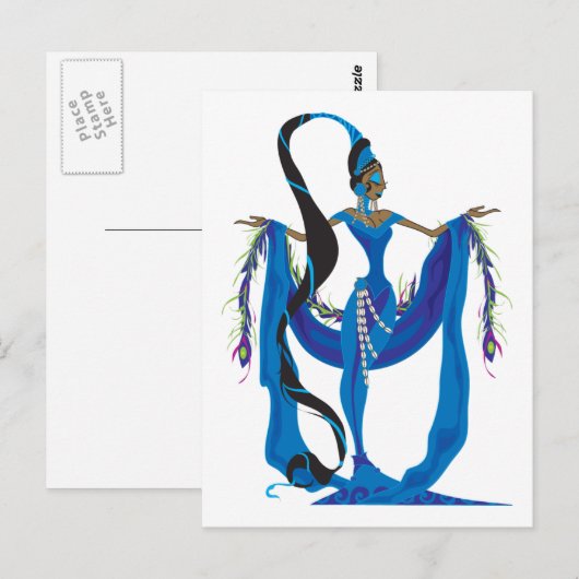 Yemaya Postkarten (Vorne/Hinten)