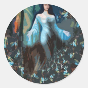 Yemaya Runder Aufkleber