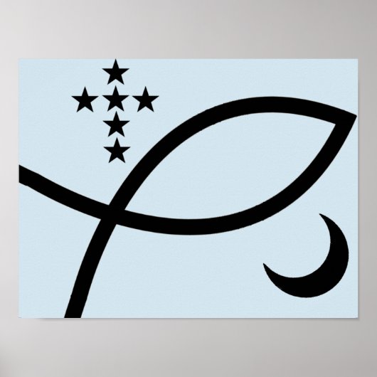 Yemaya Veve Print Poster (Vorne)