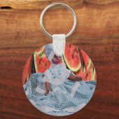 Yemaya-Wassermelone Schlüsselanhänger (Vorderseite)