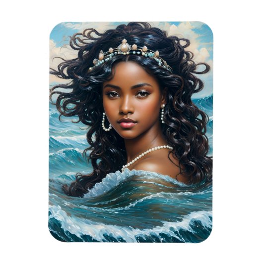 Yemaya Water Goddess Orisha Art Magnet (Vertikal)