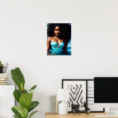 Yemaya Water Goddess Orisha Art Poster (Heimbüro)