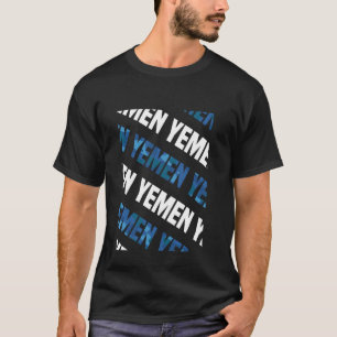 Yemen Camouflage Pattern Blue Camouflage T-Shirt
