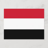 Yemen - Flag - Postkarte (Vorderseite)