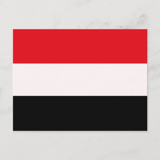 YEMEN FLAG POSTKARTE (Vorderseite)