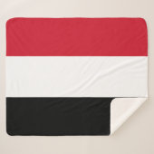 Yemeni Flag Sherpadecke (Vorderseite (Horizontal))