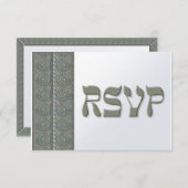 Yemenite Silver UAWG RSVP Karte (Vorne/Hinten)