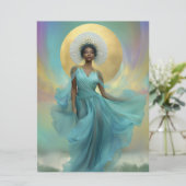 Yemoja: Goddess Altar Meditation Card (Stehend Vorderseite)