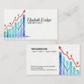 Yen Currency Growth Chart Visitenkarte (Vorne/Hinten)