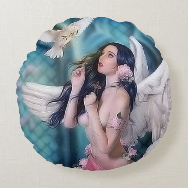 Yen Rundes Kissen (Vorderseite)