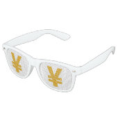 Yen sign partybrille (Schrägansicht)