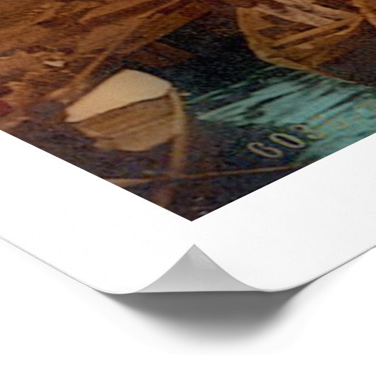 Yeni Cami Moschee und Eminö nü bazaar - ISTANBUL Poster (Ecke)