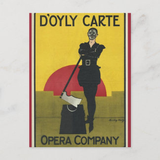 Yeoman of the Guard Vintag Opera Poster Postkarte