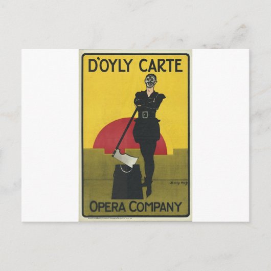Yeoman of the Guard Vintag Opera Poster Postkarte (Vorderseite)