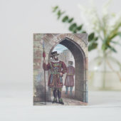 Yeoman Warder im Tower von London Postkarte (Stehend Vorderseite)