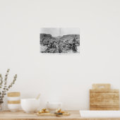 Yeomanry überrascht in einem Abdrift Poster (Küche)