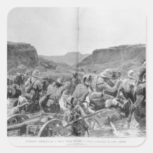 Yeomanry überraschte in einem Antrieb Quadratischer Aufkleber