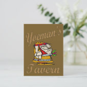 Yeoman's Tavern, Dart Player Postkarte (Stehend Vorderseite)