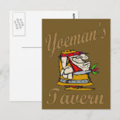 Yeoman's Tavern, Dart Player Postkarte (Vorne/Hinten)