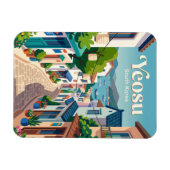 Yeosu-Gasse Südkorea Magnet (Horizontal)