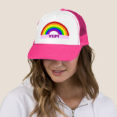 Yep Gay Pride-Hut Truckerkappe (Beispiel)