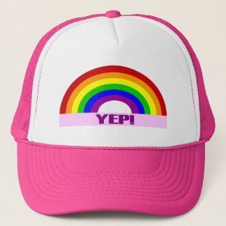 Yep Gay Pride-Hut Truckerkappe