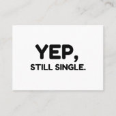 Yep, immer noch Single Visitenkarte (Vorderseite)