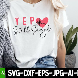 Yep Still Single Funny Heart Women's Tri-Blend Shirt