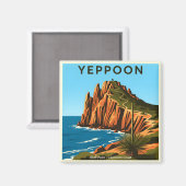 Yeppoon Queensland Australien Vintage Reise Magnet (Vorderseite/Rückseite)