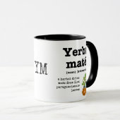 YERBA MATE Definition Monogramm Tasse (VorderseiteRechts)