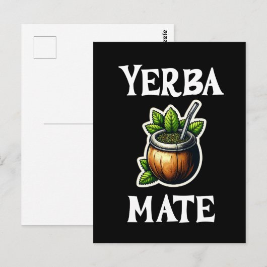 Yerba Mate Postkarte (Vorne/Hinten)