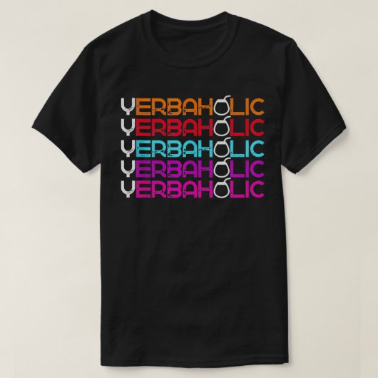 Yerbaholic Yerba Mate Tee Drinker Lover Damen Frau (Design vorne)