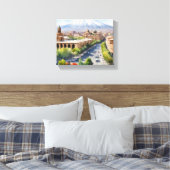 Yerevan Aquarellkunst Leinwanddruck (Insitu (Schlafzimmer))