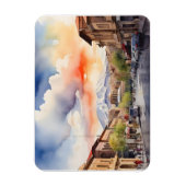Yerevan Aquarellkunst Magnet (Vertikal)
