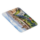 Yerevan Aquarellkunst Magnet (Rechte Seite)