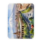 Yerevan Aquarellkunst Magnet (Vertikal)