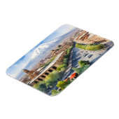 Yerevan Aquarellkunst Magnet (Linke Seite)